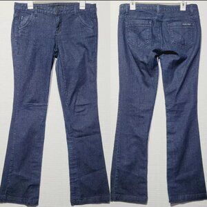 CLAVIN KLEIN JEANS Women's Size 29 8 29/8 Skinny Flare Bootcut Dark Wash Regular